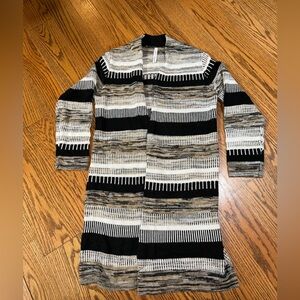 Striped Long Cardigan